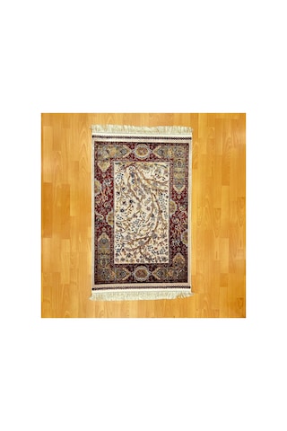 Hayat Ağacı Desenli 400 X 600 Cm İpek Halı Bordo Hayat Ağacı Desenli 400 X 600 Cm İpek Halı Bordo