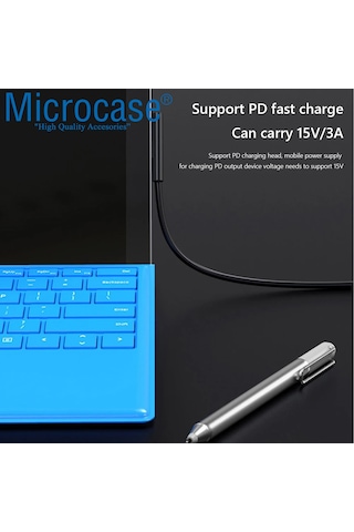 Surface Pro 3-4-5-6-7-8 Type-c Pd Şarj Kablosu 150cm-al4145