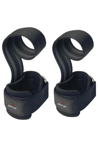 Savur Pro Lifting Straps 2'li Paket Siyah