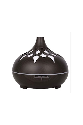 Sonx Aroma Difüzör Gece Işığı 7 Led Desenli Nemlendirici Kumandalı Buhar Makinesi 550 Ml