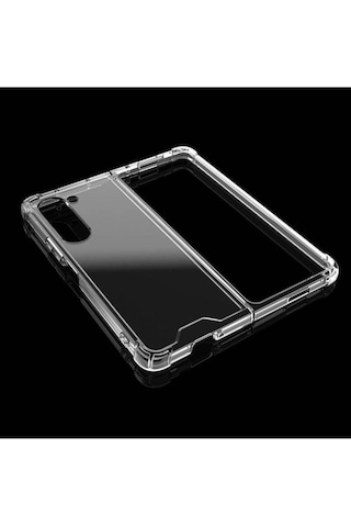 Samsung Uyumlu Galaxy Z Fold 5 Kılıf Zore Nitro Anti Shock Silikon Renksiz