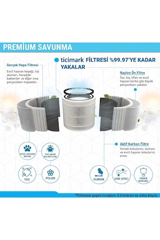 Xiaomi İle Uyumlu Smart Air Purifier 4 Compact Uyumlu Hepa H13 Fi