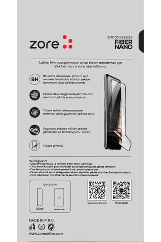 Xiaomi Redmi Note 8 Pro Zore Fiber Nano Ekran Koruyucu Siyah (554252022)