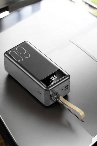 Powerbank 60.000 Mah Dijital Göstergeli 4 Portlu Taşınabilir