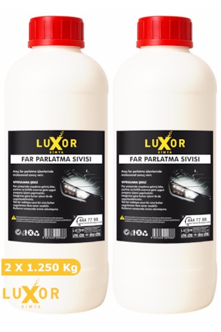 Luxor Kimya 2,5 kğ. Far Parlatıcı Far temizleme Far parlatma 1.250 kg x 2 Adet