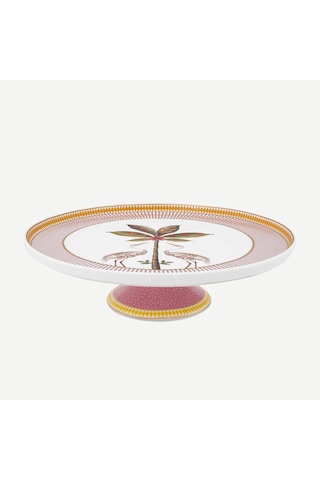 Pembe Porselen Kek Standı 21 Cm
