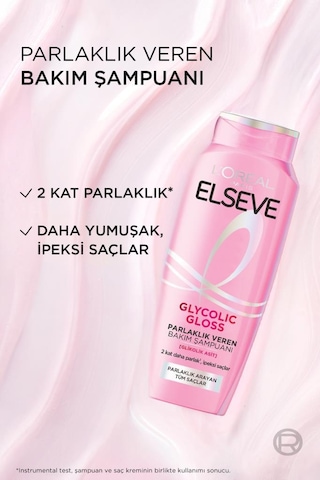 Elseve Glycolic Gloss Parlak Veren Saç Bakım Rutini Seti