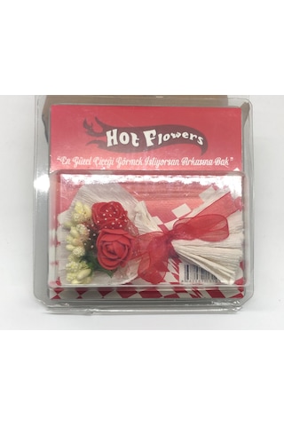 Hot Flowers, Mini Buket Love Flowers Tasarım Kırmızı Çiçek, Koleksiyonluk, Sevgiliye Hediye Çiçek