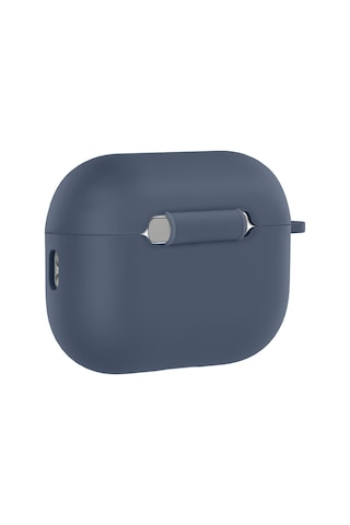 Apple Uyumlu AirPods Pro 3 İle Kılıf Standart Yumuşak Silikon Case Lacivert