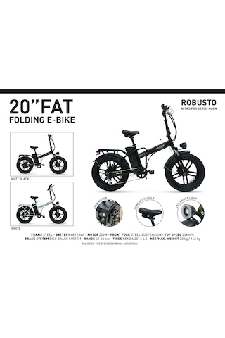 Skyjet Robusto Premıum Elektrikli Bisiklet - Siyah