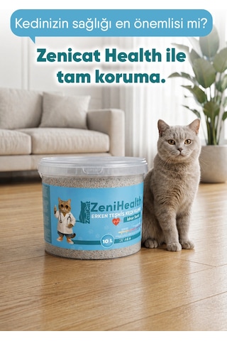 Erken Teşhis Kedi Kumu 2x10 Lt - İnce Taneli Topaklanan Renk Değiştiren Sağlık Takipli Tozsuz Kovalı