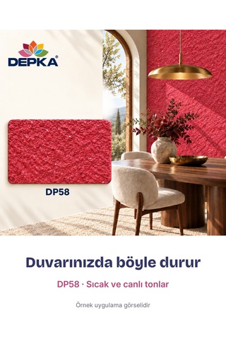 Depka Pamuk Sıva Dp58 2 Kg 7-8 M² İpek Sıva Alternatifi Isı Ve Ses Yalıtımlı Dekoratif Sıva