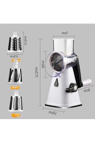 Pazly Mutfakçok Fonsevonlu Tel Dilimli Silgi Beyaz, Pratik Mutfak Aleti Beyaz