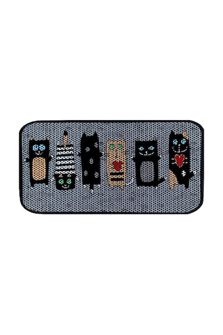 Aktunç Elekli Tuvalet Desenli Önü Kedi Kumu Paspası 60x120 Cm Desen 1