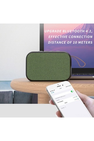 Kangvka Mavi Mini Taşınabilir Bluetooth Hoparlör, Fm Radyo, Kart Destekli, Dışarıda/sınıfta Kullanım, Zeki Ses Kalitesi