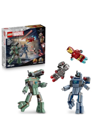 LEGO® ǀ Marvel Iron Man ve War Machine, Hammer İnsansız Hava Araçlarına Karşı 76320 -7 Yaş ve Üzeri Çocuklar için Oyuncak Yapım Seti (204P)