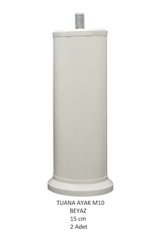 Tuana Ayak 15 cm M10 Cıvatalı Beyaz (2 Adet)