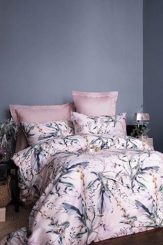 Coleus 210 Tc 83 Tel Dijital Pamuk Saten Tek Kişilik Nevresim Takımı