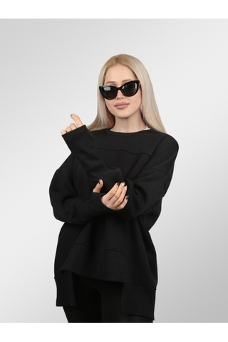 Oversize Uzun Kollu Sweatshirt 001