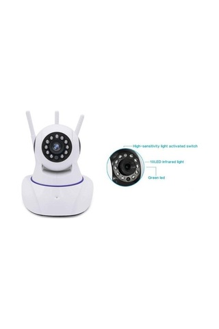 Kingboss Ip-26 Kablosuz Ip Güvenlik Kamerası 3 Antenli