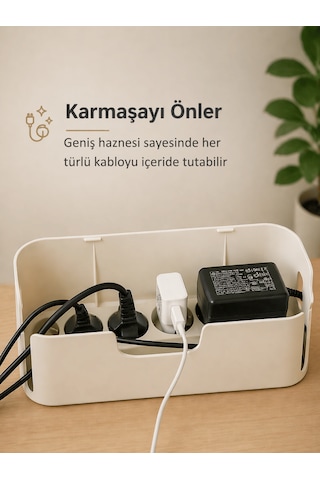 Beylini Kablo Düzenleyici Düzenleme Kutusu Çoklu Priz Organizeri Kablo Tutucu Saklayıcı Tüneli