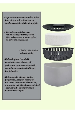3 Adet 500gr - Naturel - Nem Alıcılı Ve Rutubet Giderici Aparat Üçgen Diğer