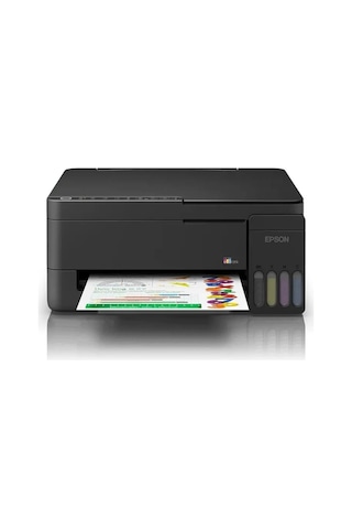 Epson L3350 Renkli Mürekkep Tanklı Yazıcı, Tarayıcı, Fotokopi, Wi-fi, Siyah