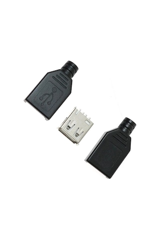 Ic-265f Usb A Tip Seyyar Kapaklı Dişi Usb Soketi