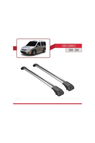 Ford Connect 2002-2013 Arası İle Uyumlu Ace-1 Ara Atkı Tavan Barı Gri