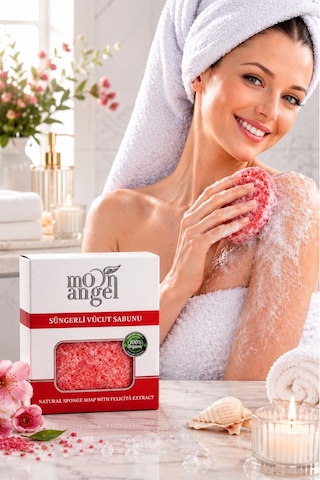 Süngerli Sabun Doğal Güzellik Felicita Extract Vücut Sabunu Çiçek