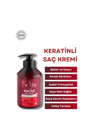 Keratinli,onarıcı,besleyici,canlandırıcı Saç Kremi Saç Güzelleştirici Bakım Kremi 250ml