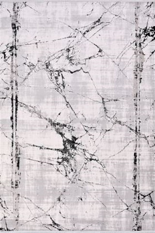 Çam Halı Crea Plus Stone Roxanne 17103 Gri Siyah Modern Desenli Makine Halısı