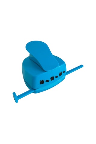 Kenar Bordür Desen Kesen 4,5 Cm Punç Şekilli Delgeç Sıralı Hediye Paketi Ve Şeker Desenli Çok Renkli