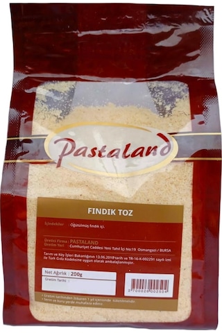 Pastaland Toz Fındık 200 G