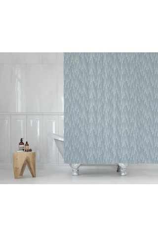 Zethome Tropik Banyo Duş Perdesi 2880 Tek Kanat 1X180X200 Beyaz