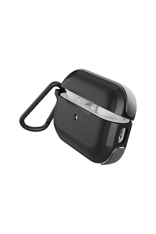 Apple Uyumlu AirPods Pro 2 Raptic Trek Serisi Askı Aparatlı Kulaklık Kılıfı Siyah