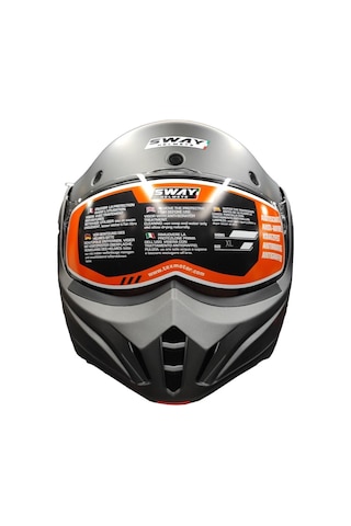 Sway Sw 907 Stratos 180 Çene Açılır Motosiklet Kaskı Beyaz