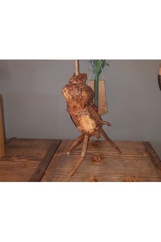 Doğal Ahşap Abajur Diğer