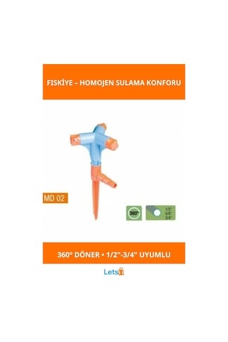 3 Yönlü 360 Derece Dönme Özellikli Kısa Meme Sprink Fıskiye