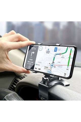 Araba Gösterge Üstüne Takılan Telefon Tutucu Torpido Dikiz Aynası Ve Güneşlik İçin Telefon Standı