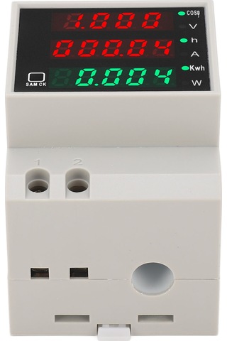 Moveevo Sdm004 Din Raylı Akıllı Enerji Metre: Ac 80-300v 100a, Voltaj/akım/güç/kwh Ölçümü, 1% Doğruluk, Veri Saklama Ve lama Özelliği