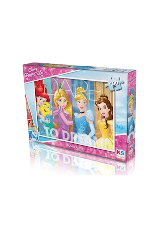 Disney Princess Prenses Lisanslı Kutulu Puzzle/yapboz 100 Parça