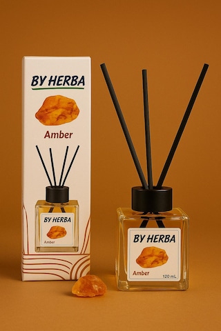 By Herba Çubuklu Oda Kokusu Amber Aromalı 120 ML