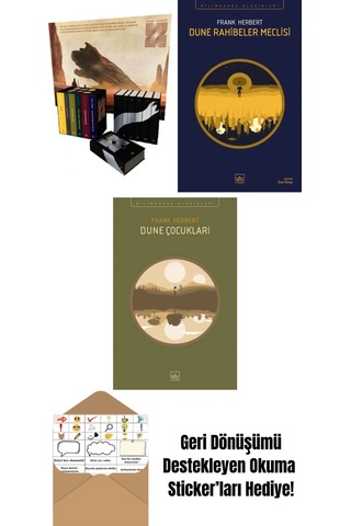 Dune Serisi Kutu Set 6 Kitap Ciltli + Dune Rahibeler Meclisi + Dune Çocukları