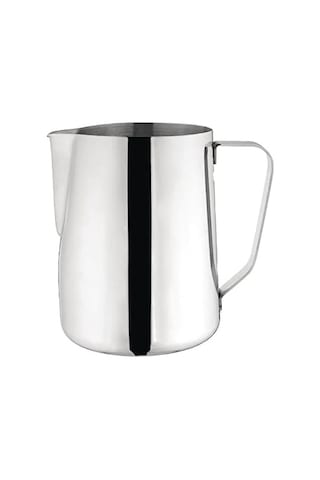 Paslanmaz Çelik Süt Potu - Kahve Potu - Pitcher Sütlük - Süt Köpürtücü - Köpürtme Kabı - 1000 Ml