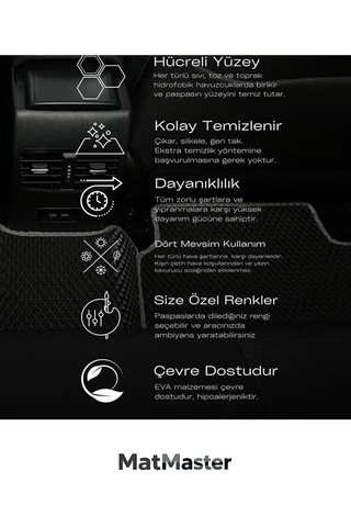 Peugeot 3008 2026 Model İle Uyumlu Premium Eva Oto Paspas