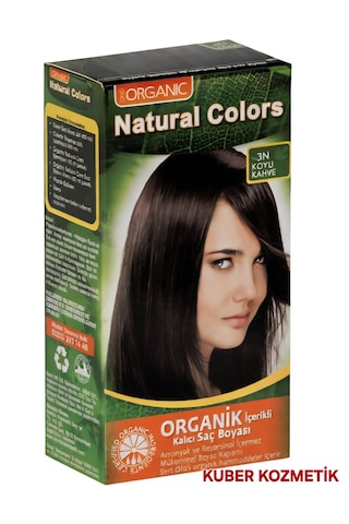 Natural Colors 3n Koyu Kahve Organik İçerikli Amonyaksız Kalıcı Saç Boyası