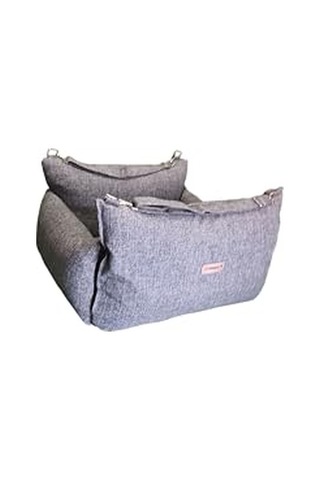 Gri Kedi-köpek-araç Koltuğu-yatak-minder-seyahat Koltuğu-mat-kulübe, Büyük Boy Large