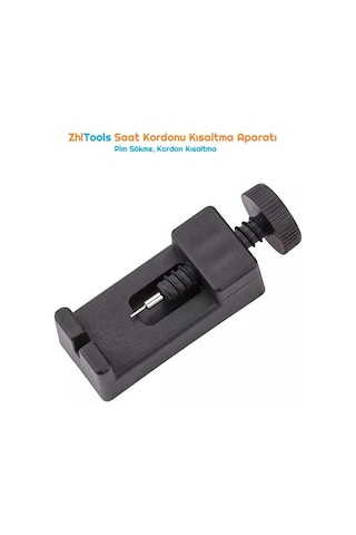 Zhltools Saat Kordonu Bar Pim Kısaltma Saat Kordon Boyu Küçültme Aparatı Pin Sökme Aracı Siyah