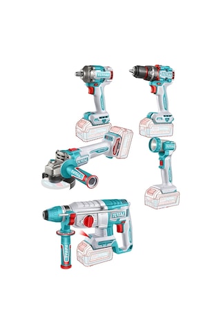 Total TCKLI20592E Avantaj 5'li Set - Darbeli Matkap + Taşlama + Kırıcı Delici